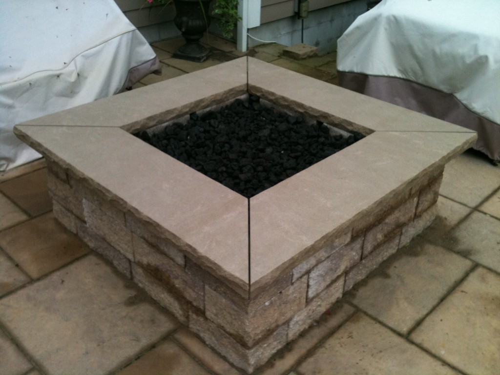 fancy brick outdoor fire pit